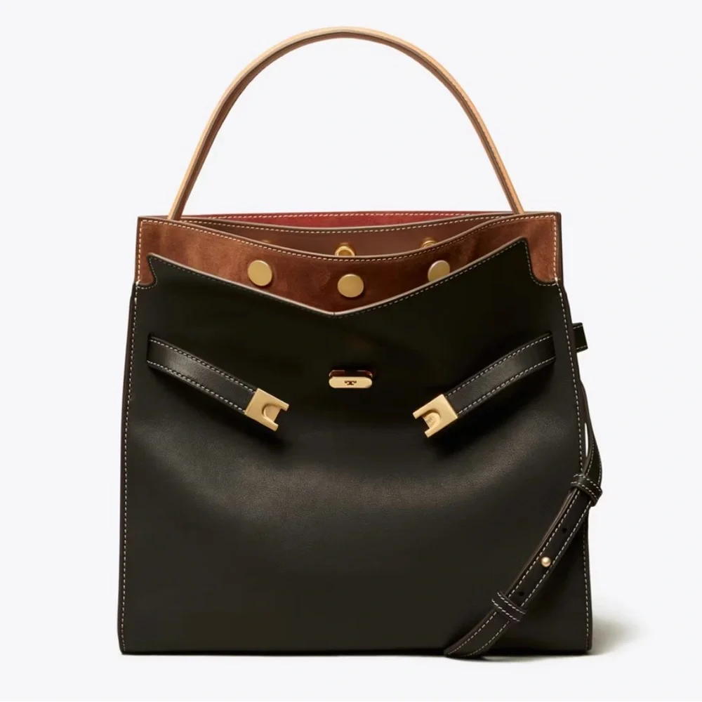 Tory Burch Black and Tan Satchel - Picture 3 of 7